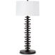Fishbone 34.75 inch 150.00 watt Ebony Table Lamp Portable Light, Buffet Lamp