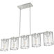 Astwood 5 Light 39 inch Brushed Nickel Linear Chandelier Ceiling Light, Large
