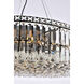 Maxime 18 Light 32 inch Black and Clear Chandelier Ceiling Light