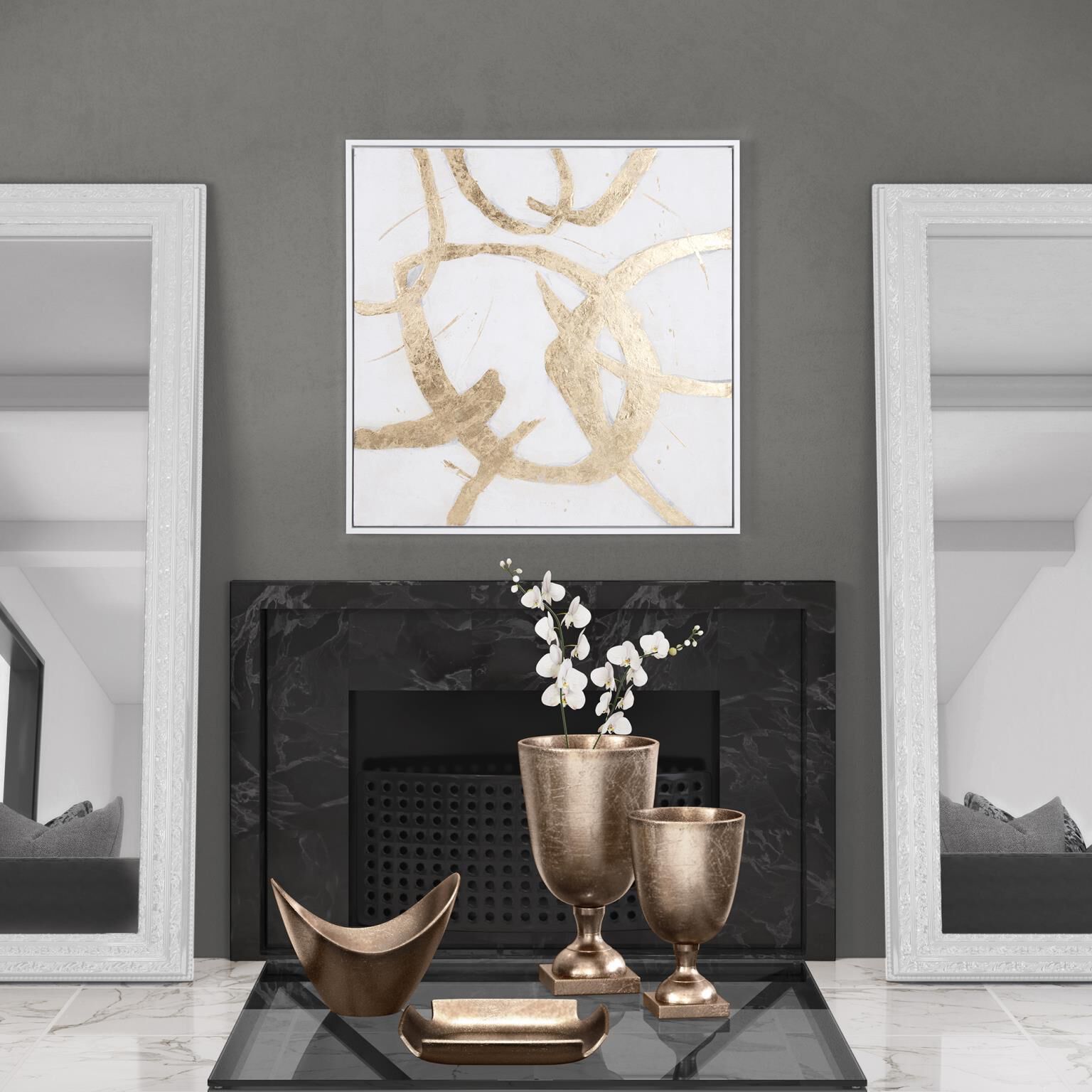 Ballare 40 X 40 inch Hand Painted Wall Art