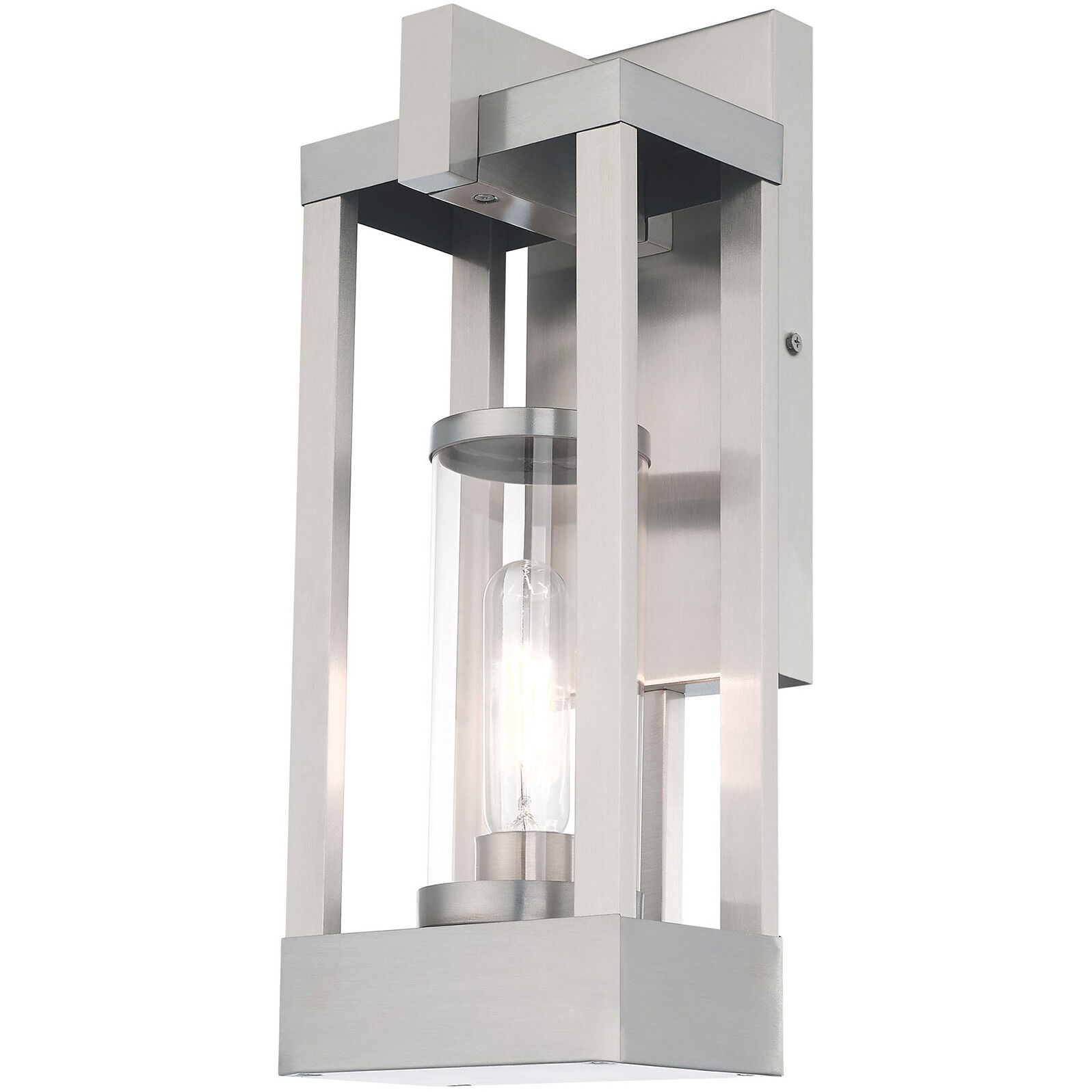 Delancey 1 Light 16 inch Brushed Nickel Outdoor Wall Lantern