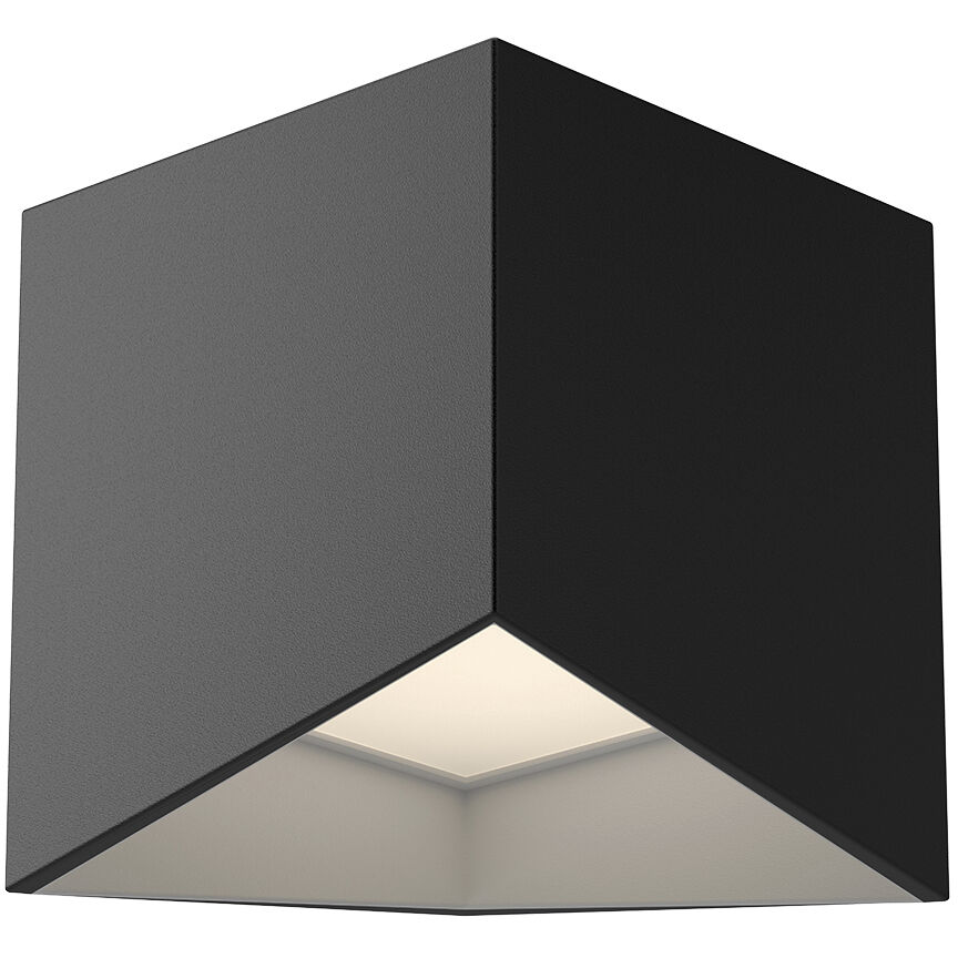 Cubix LED 5.63 inch Black/White Flush Mount Ceiling Light