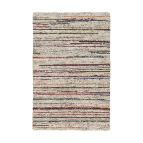 Enlightenment 36 X 24 inch Orange and Orange Area Rug, Wool, Viscose, and Cotton