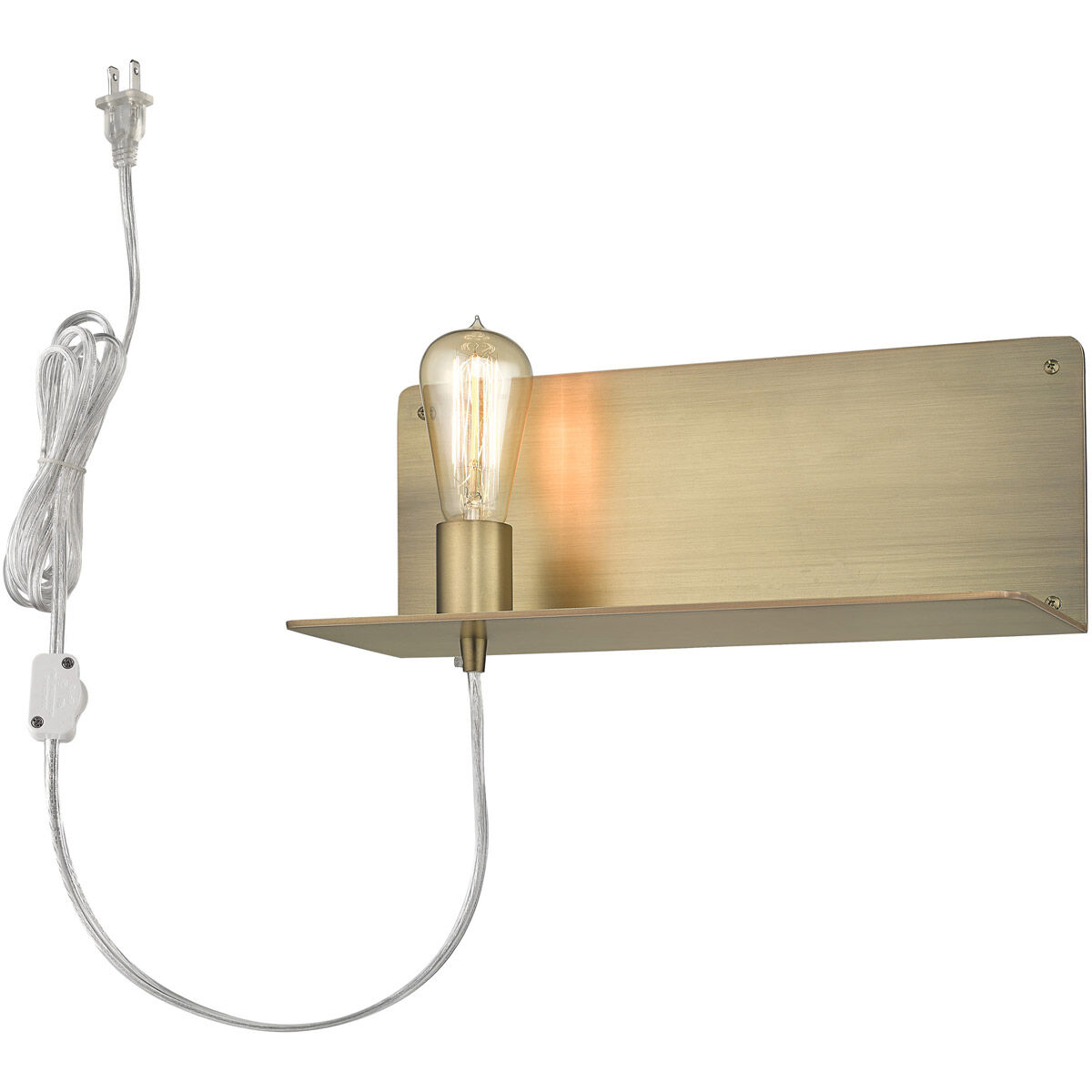 Arris 1 Light 15 inch Aged Brass Sconce Wall Light