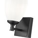 Oren 1 Light 6.5 inch Matte Black Bath Vanity Light Wall Light