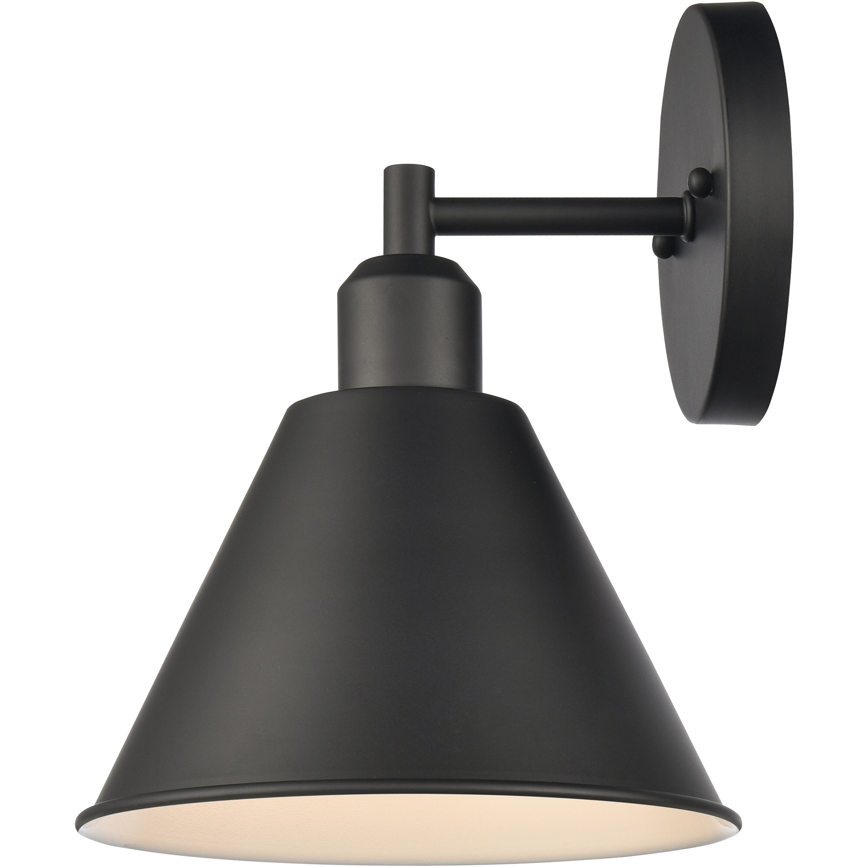 Abbington 1 Light 8.25 inch Matte Black Vanity Light Wall Light