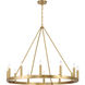 Dutton 12 Light 42.5 inch Signature Brass Chandelier Ceiling Light