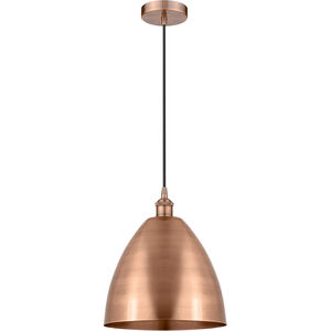 Edison Dome LED 12 inch Antique Copper Mini Pendant Ceiling Light