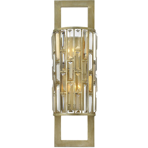 Gemma LED 8 inch Silver Leaf Sconce Wall Light