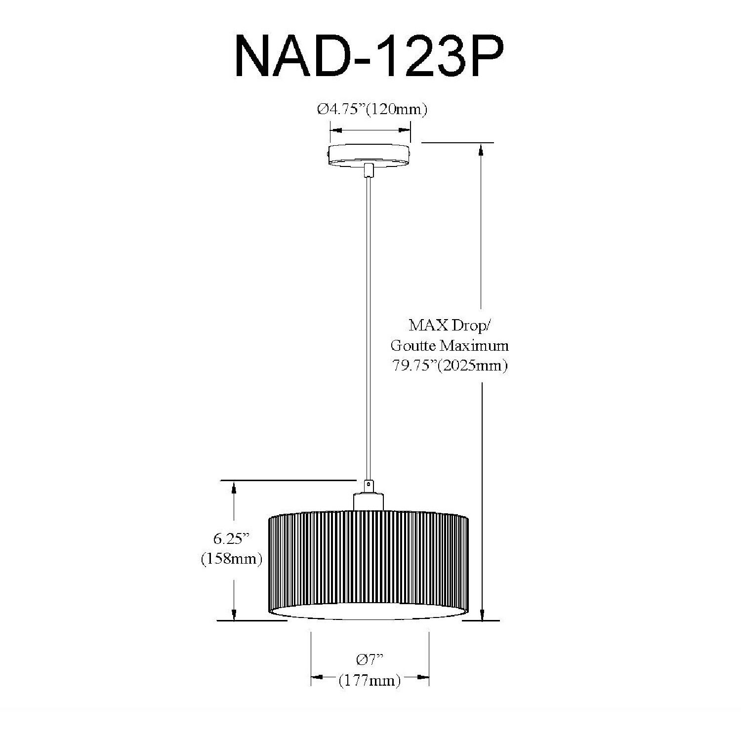 Nadine LED 11.75 inch Aged Brass Pendant Ceiling Light