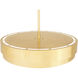 Elliott LED 23 inch Modern Brass Pendant Ceiling Light