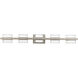 Interlok LED 36 inch Brushed Nickel Bath Vanity & Wall Light in 4000K, dweLED