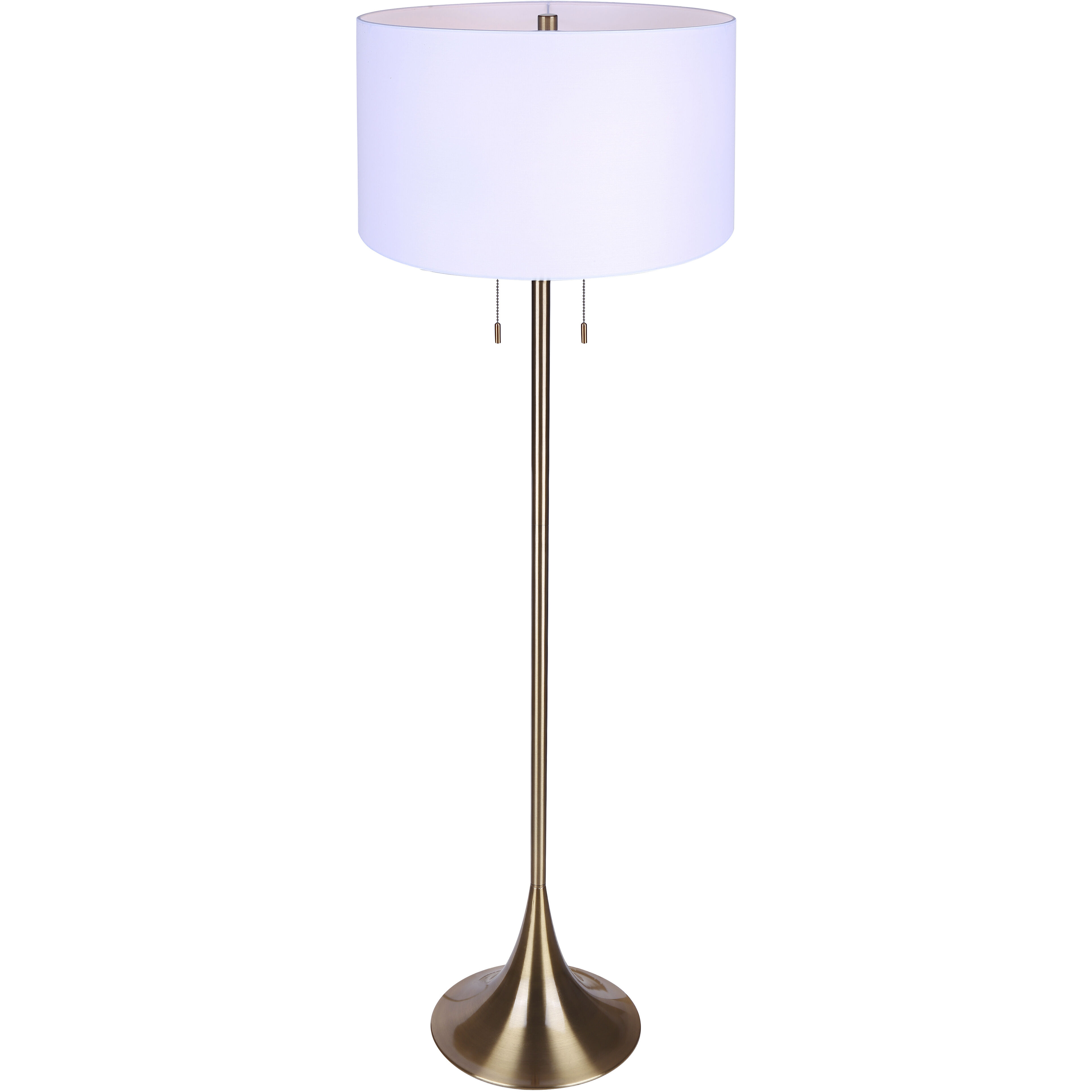 Clara 61 inch 100.00 watt Gold Floor Lamp Portable Light