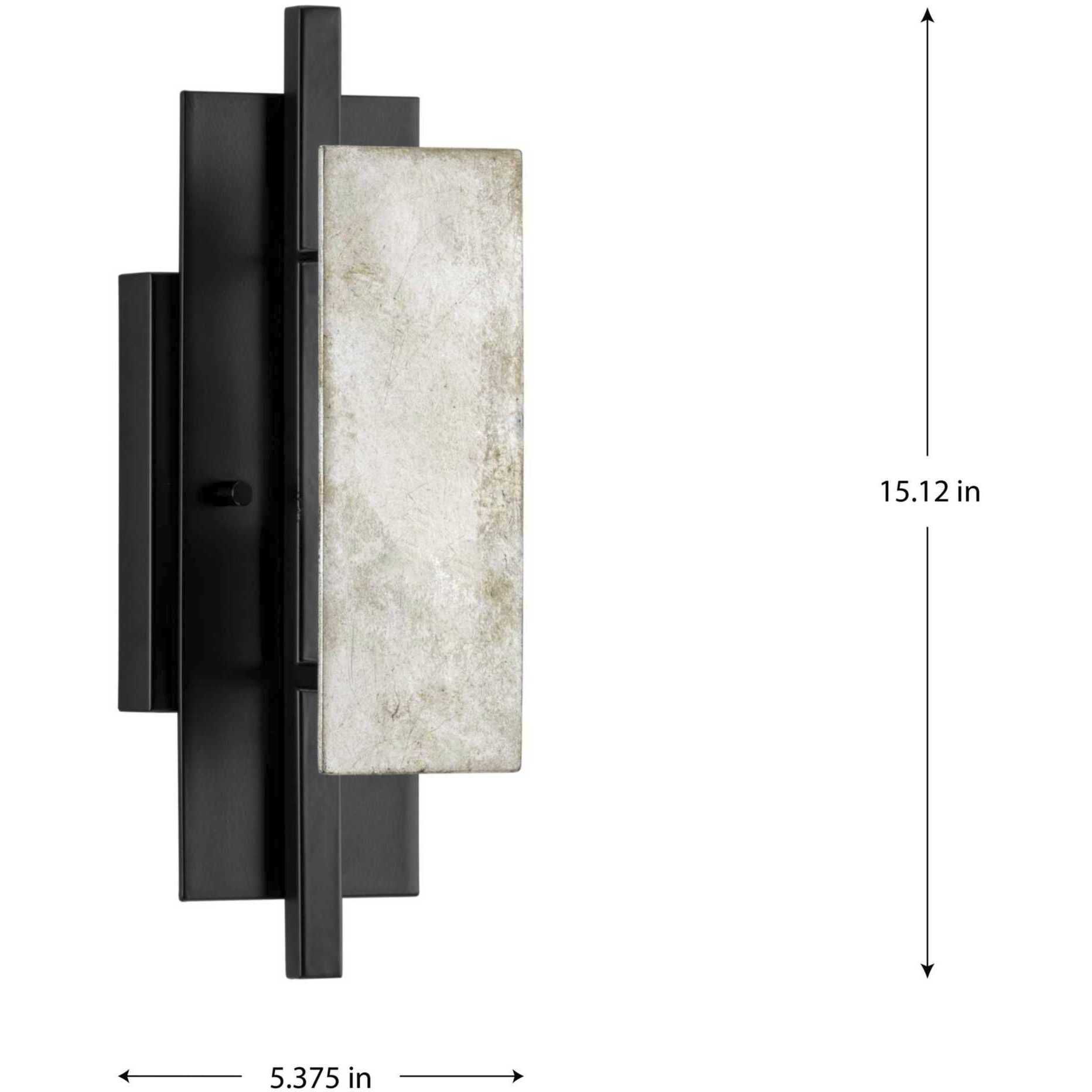 Lowery 1 Light 3.62 inch Matte Black ADA Wall Sconce Wall Light, Design Series