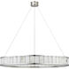 Chapman & Myers Iterna LED 40 inch Polished Nickel Ring Chandelier Ceiling Light in Alabaster