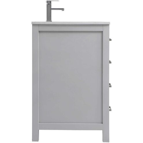 Lewis 60 X 22 X 34 inch Grey Vanity Sink Set