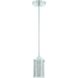 Grid 1 Light 5.75 inch Chrome Mini Pendant Ceiling Light