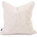 Square 20 inch Angora Natural Pillow, with Down Fill
