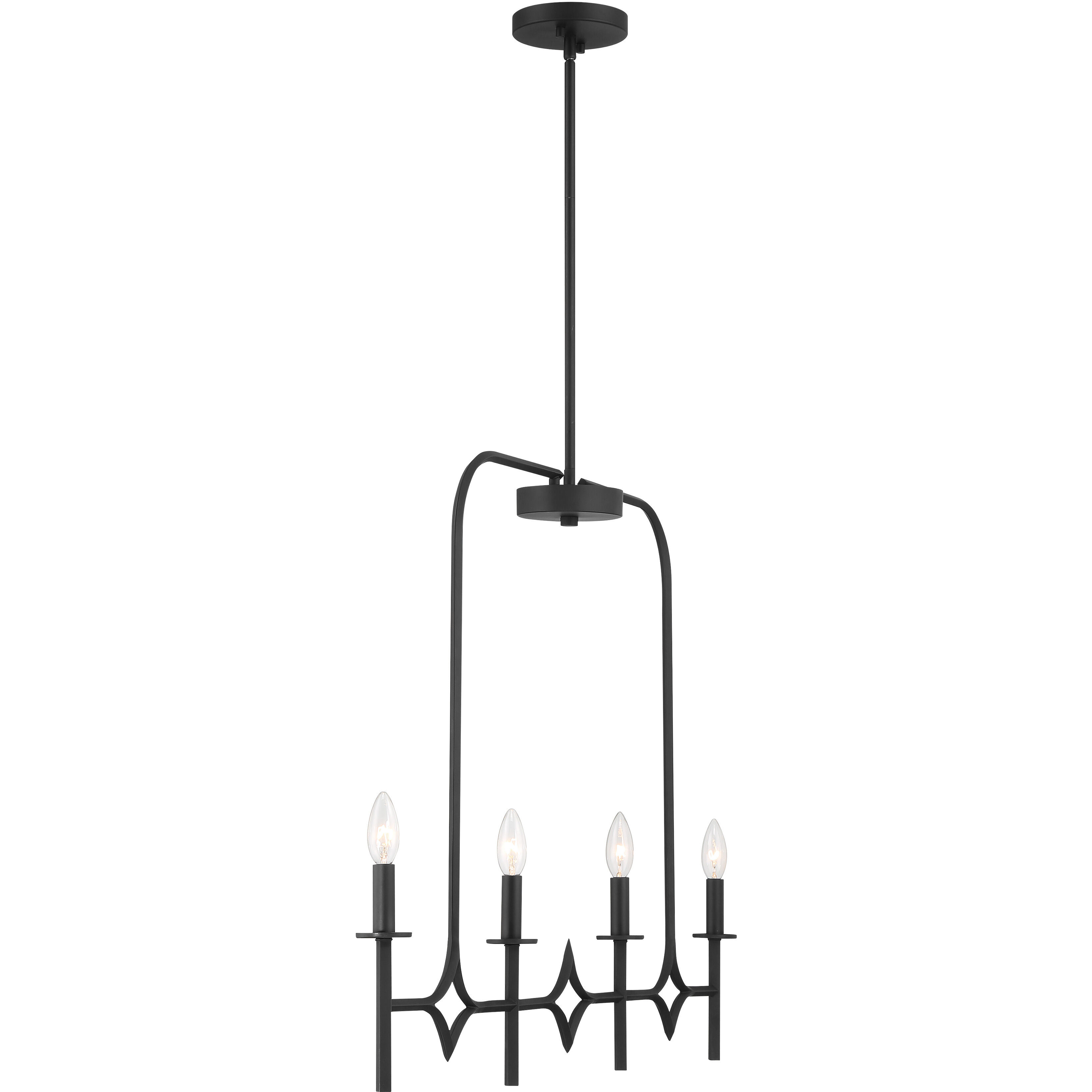 Muncie 4 Light Coal Island Light Ceiling Light