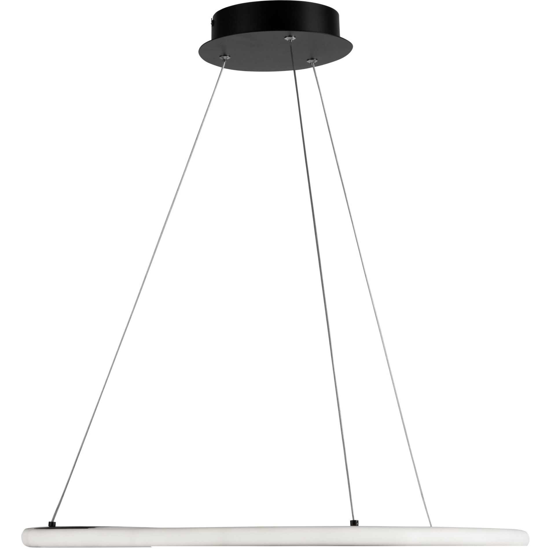 Gemini LED 23.3 inch Black and Nickel Pendant Ceiling Light