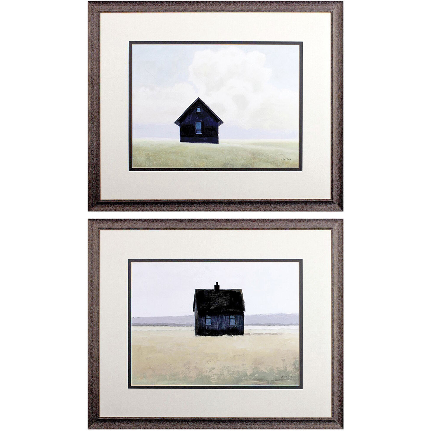 Farmhouse Green and Yellow and Blue and Neutral Framed Art, Propac