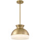 Gidget 2 Light 15 inch Vibrant Gold Mini Pendant Ceiling Light