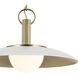 Kurio 1 Light White Pendant Ceiling Light