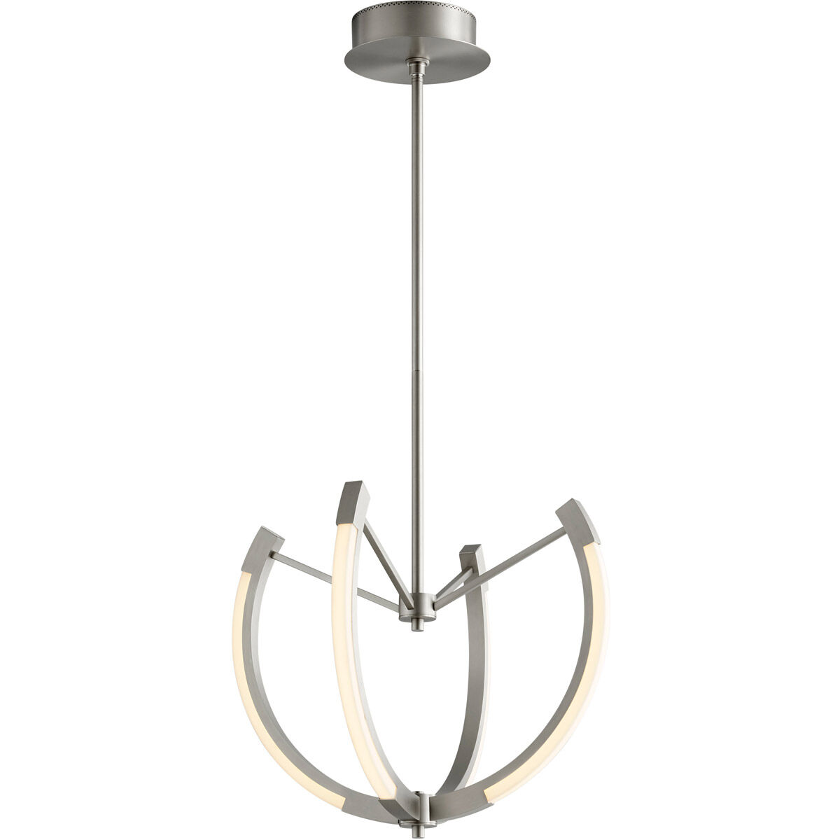 Utopia LED 21 inch Satin Nickel Pendant Ceiling Light