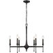 Landon 26 inch 60.00 watt Matte Black Chandelier Ceiling Light