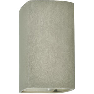 Ambiance 1 Light 5.25 inch Celadon Green Crackle Wall Sconce Wall Light