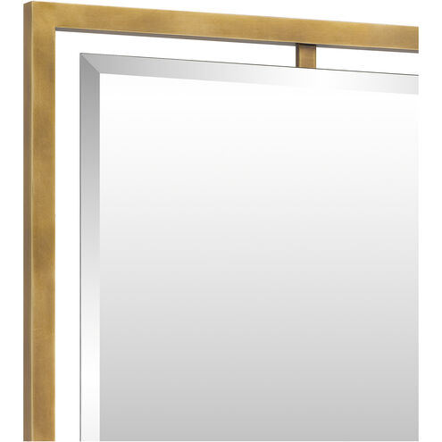 Quoizel Reflections 32 X 24 inch Weathered Brass Mirror