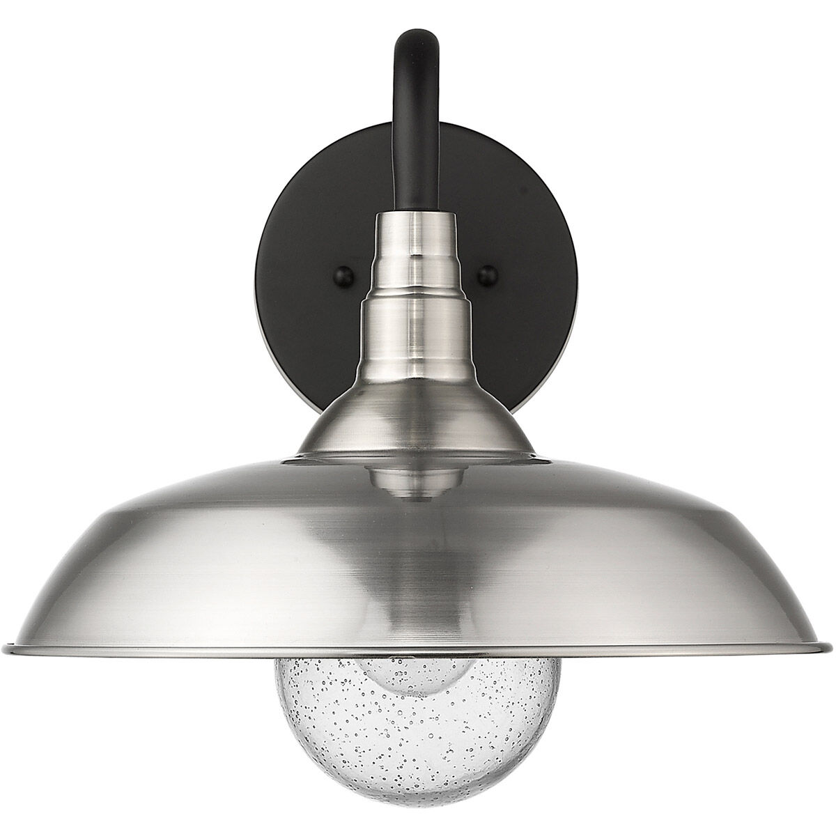 Burry 1 Light 14 inch Satin Nickel Exterior Wall Mount