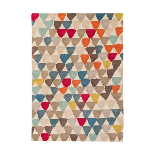 Harlequin 96 X 60 inch Red and Pink Area Rug, Wool