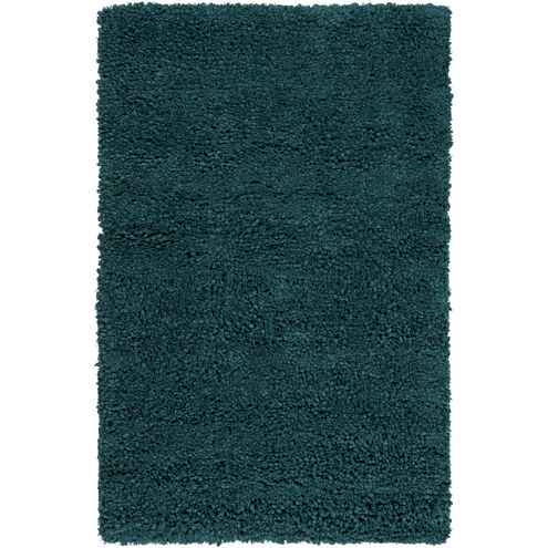 Metropolitan 36 X 24 inch Deep Teal Handmade Rug