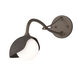 Brooklyn 1 Light 6 inch White and Dark Smoke Long-Arm Sconce Wall Light