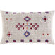 Cactus Silk 20 X 13 inch Taupe/Dark Red/Dark Blue/Terracotta/White Pillow Kit, Lumbar