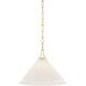 Merida 1 Light 16 inch Aged Brass Pendant Ceiling Light