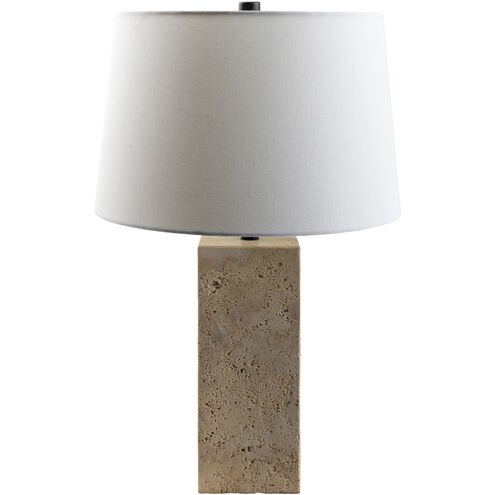 Agate 22 inch 60 watt Beige Accent Table Lamp Portable Light