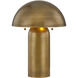 McKey 19 inch 60.00 watt Brass Table Lamp Portable Light, Coco & Dash
