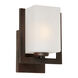 Signature 1 Light 7 inch Antique Bronze Wall Sconce Wall Light