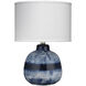 Batik 17.75 inch 60.00 watt Indigo Table Lamp Portable Light in White Linen