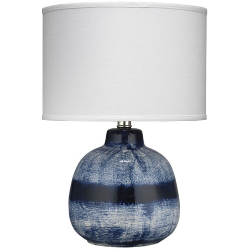 Batik 17.75 inch 60.00 watt Indigo Table Lamp Portable Light in White Linen
