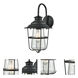 San Mateo 1 Light 15 inch Textured Matte Black Outdoor Wall Sconce