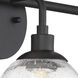 Neighborhood Que 3 Light 24 inch Flat Black Vanity Light Wall Light