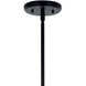Velestino 4 Light 47.5 inch Black Linear Chandelier Ceiling Light