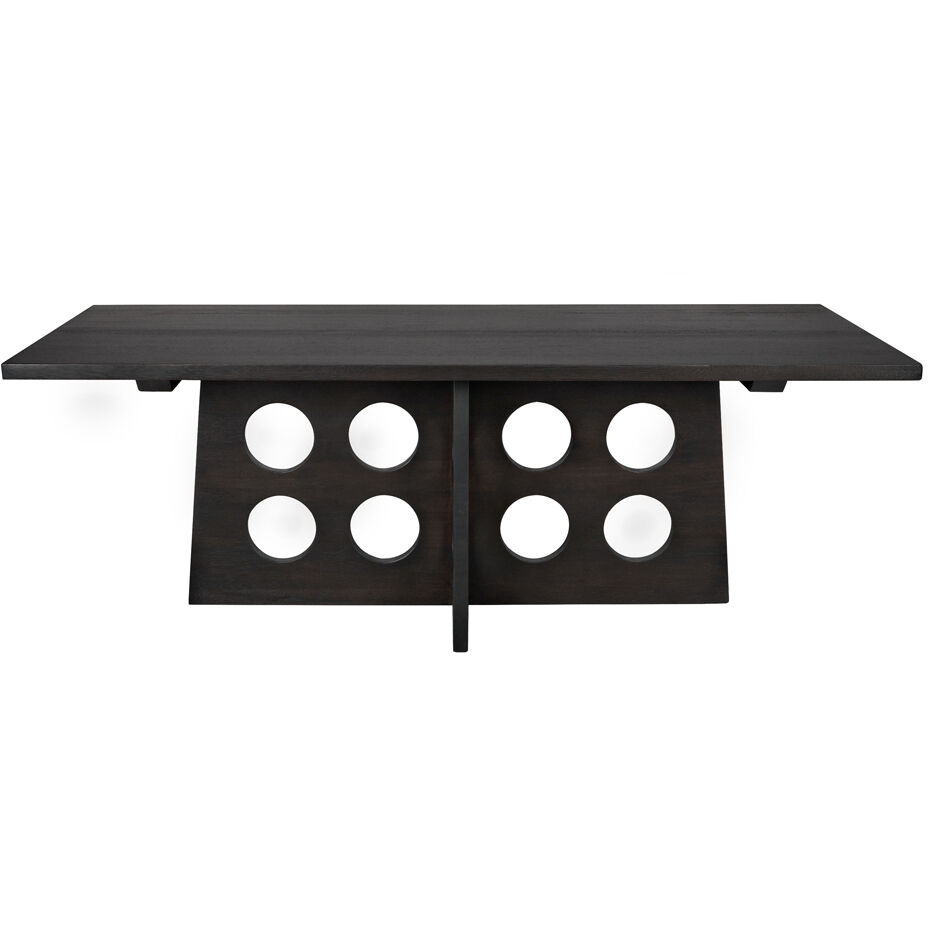 Carlo 84 X 40 inch Ebony Walnut Dining Table