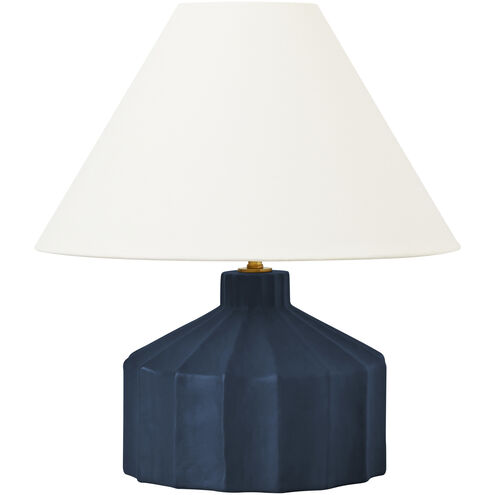 Kelly by Kelly Wearstler Veneto 16.5 inch 9 watt Matte Medium Blue Wash Table Lamp Portable Light