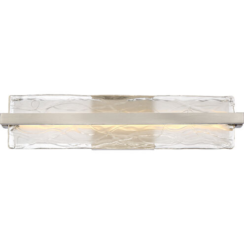 Glacial LED 22 inch Brushed Nickel Bath Light Wall Light