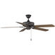 Traditional 52 inch Oil Rubbed Bronze with Walnut Blades Outdoor Ceiling Fan