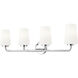 Montford 4 Light 32 inch Chrome Bath Vanity Light Wall Light